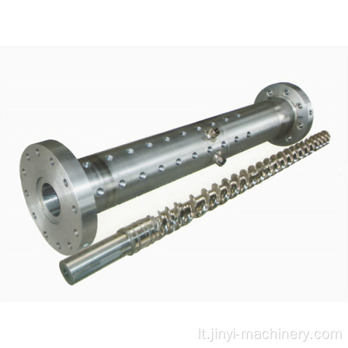 Sraigtinis cilindras, skirtas skystos silikoninės gumos įpurškimo ekstruzijai